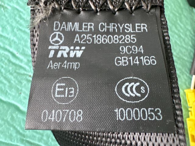 bontott MERCEDES-BENZ R-CLASS Jobb hátsó Biztonsági Öv