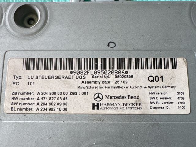 bontott MERCEDES-BENZ R-CLASS Multimédia Vezérlő