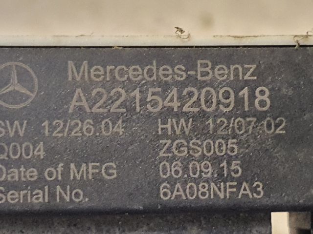 bontott MERCEDES-BENZ S-CLASS Akkumulátor Saru Elektronikával