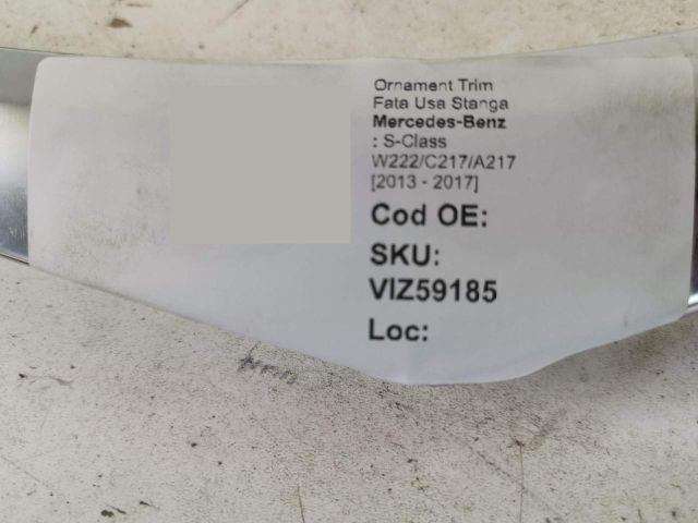 bontott MERCEDES-BENZ S-CLASS Bal első Ajtó Díszléc