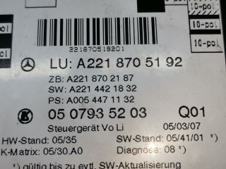 bontott MERCEDES-BENZ S-CLASS Bal első Ajtó Vezérlőegység