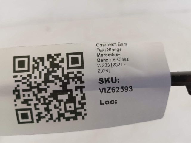 bontott MERCEDES-BENZ S-CLASS Bal első Lökhárító Díszléc