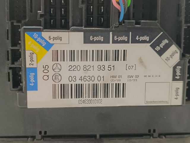 bontott MERCEDES-BENZ S-CLASS Bal első Ülésállító Kapcsoló