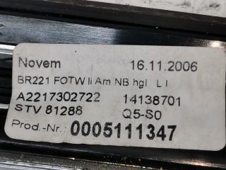 bontott MERCEDES-BENZ S-CLASS Bal hátsó Ajtó Kárpit Díszléc