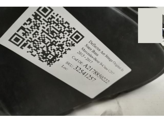 bontott MERCEDES-BENZ S-CLASS Bal Hűtő Légterelő