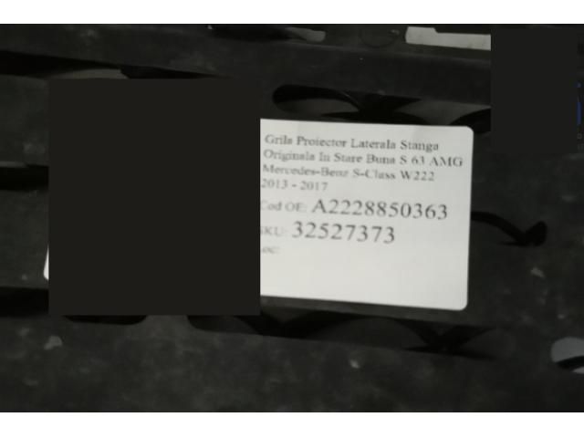 bontott MERCEDES-BENZ S-CLASS Bal Ködlámpa Rács