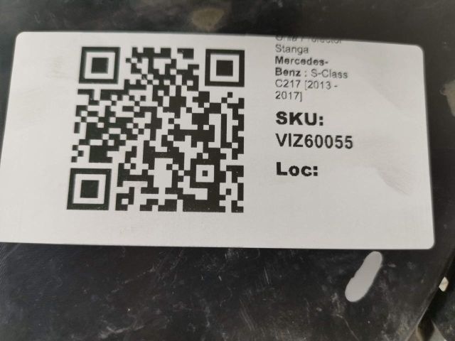 bontott MERCEDES-BENZ S-CLASS Bal Ködzárófény Keret