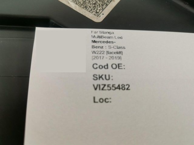 bontott MERCEDES-BENZ S-CLASS Bal Ledes Fényszóró