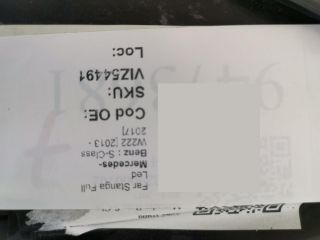 bontott MERCEDES-BENZ S-CLASS Bal Ledes Fényszóró