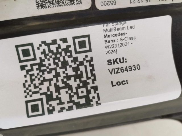 bontott MERCEDES-BENZ S-CLASS Bal Ledes Fényszóró