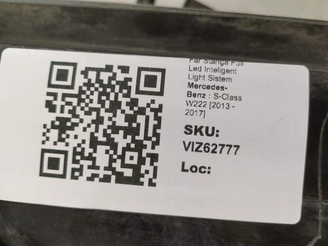 bontott MERCEDES-BENZ S-CLASS Bal Ledes Fényszóró