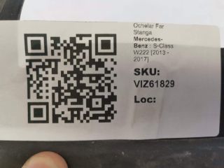 bontott MERCEDES-BENZ S-CLASS Bal Szemüvegtartó