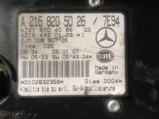 bontott MERCEDES-BENZ S-CLASS Beltér Világítás Hátsó