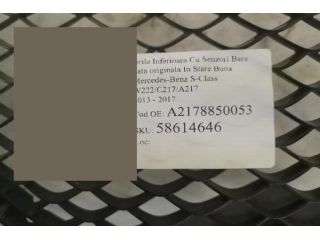 bontott MERCEDES-BENZ S-CLASS Első Lökhárító Alsó Középső Díszrács