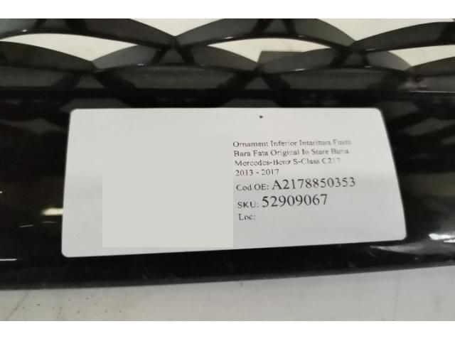 bontott MERCEDES-BENZ S-CLASS Első Lökhárító Díszléc