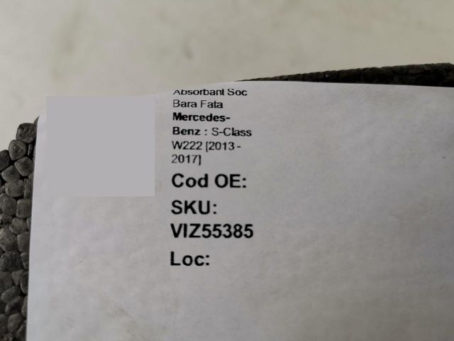bontott MERCEDES-BENZ S-CLASS Első Lökhárító Ütközés Elnyelő Hab