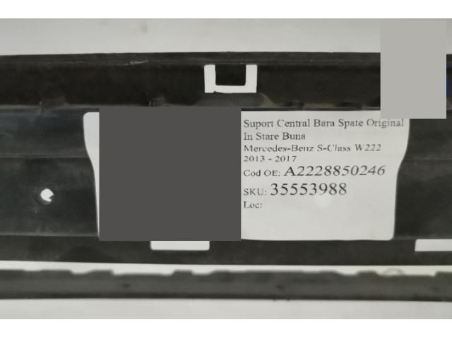 bontott MERCEDES-BENZ S-CLASS Hátsó középső Lökhárító Tartó (Műanyag)