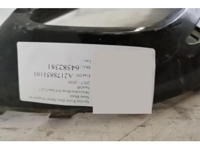 bontott MERCEDES-BENZ S-CLASS Hátsó Lökhárító Alsó (Műanyag)