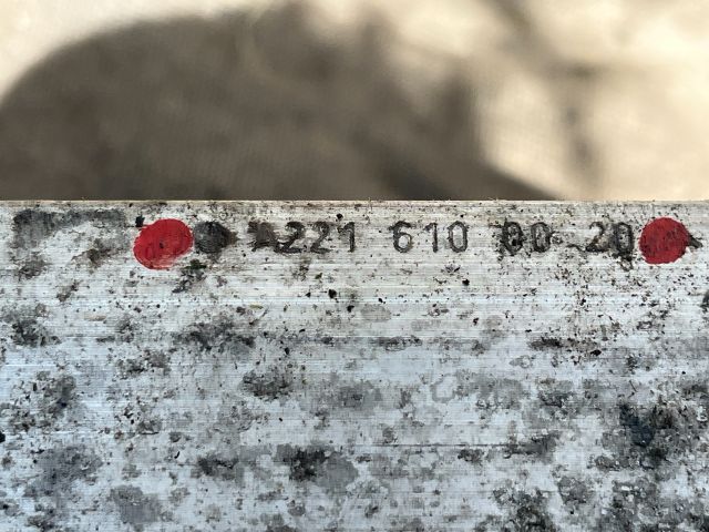 bontott MERCEDES-BENZ S-CLASS Hátsó Lökhárító Merevítő (Fém)