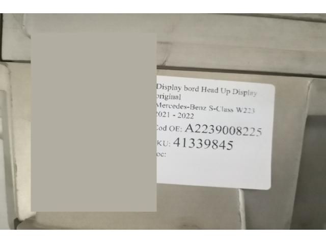 bontott MERCEDES-BENZ S-CLASS Head-Up Display