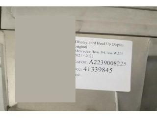 bontott MERCEDES-BENZ S-CLASS Head-Up Display