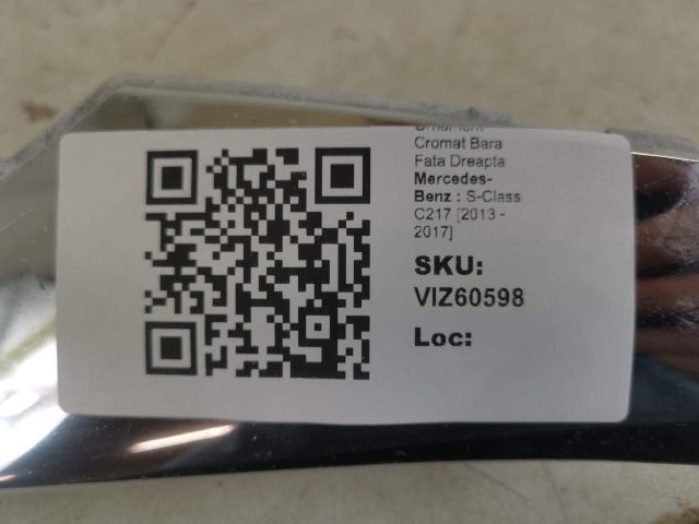 bontott MERCEDES-BENZ S-CLASS Jobb első Lökhárító Díszléc