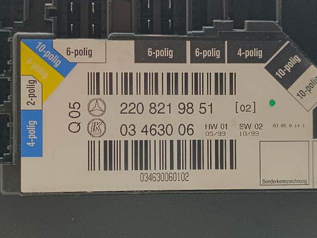 bontott MERCEDES-BENZ S-CLASS Jobb első Ülésállító Kapcsoló