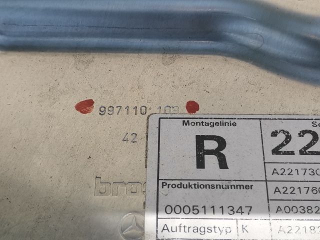 bontott MERCEDES-BENZ S-CLASS Jobb hátsó Ablakemelő Szerkezet (Elektromos)