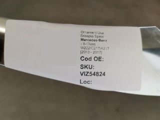 bontott MERCEDES-BENZ S-CLASS Jobb hátsó Ajtó Díszléc