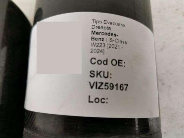 bontott MERCEDES-BENZ S-CLASS Jobb Kipufogó Vég