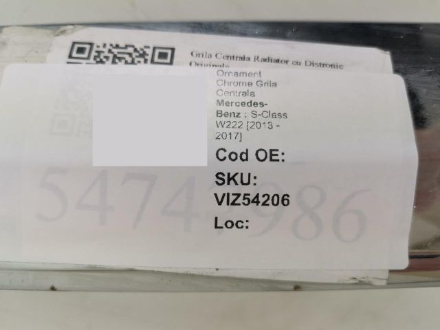 bontott MERCEDES-BENZ S-CLASS Középső Műszerfal Díszléc