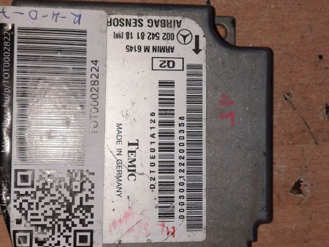 bontott MERCEDES-BENZ S-CLASS Légzsák Elektronika