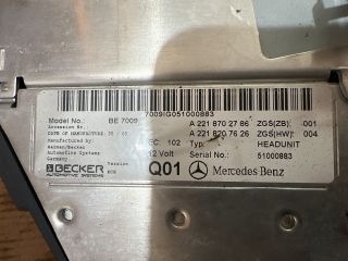 bontott MERCEDES-BENZ S-CLASS Rádió / CD