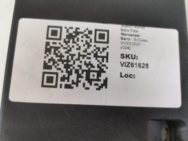 bontott MERCEDES-BENZ S-CLASS Rendszámtábla Tartó