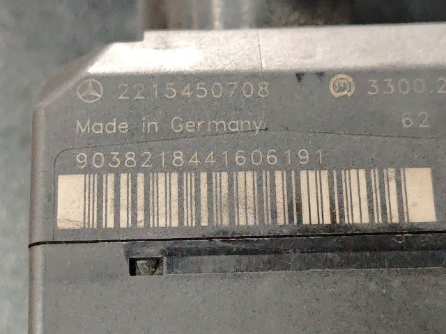 bontott MERCEDES-BENZ S-CLASS Gyújtáskapcsoló