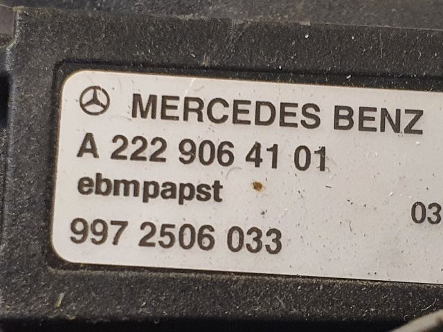 bontott MERCEDES-BENZ S-CLASS Biztosítéktábla Hűtő