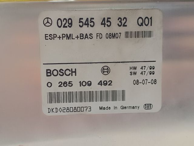 bontott MERCEDES-BENZ S-CLASS Menetstabilizátor Elektronika