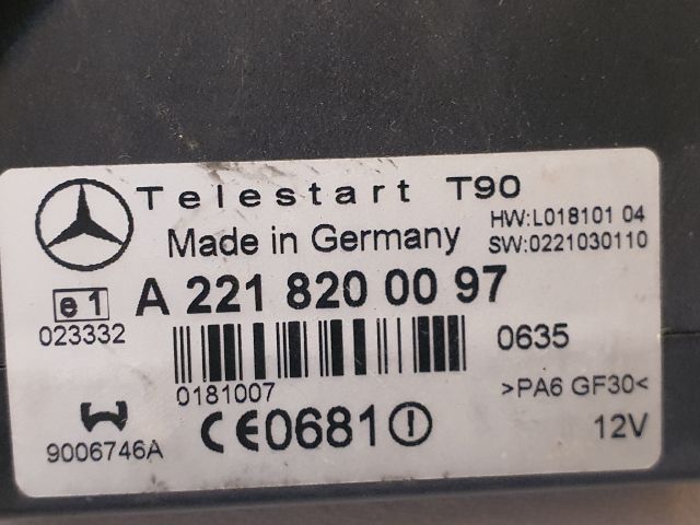 bontott MERCEDES-BENZ S-CLASS Telefon Elektronika