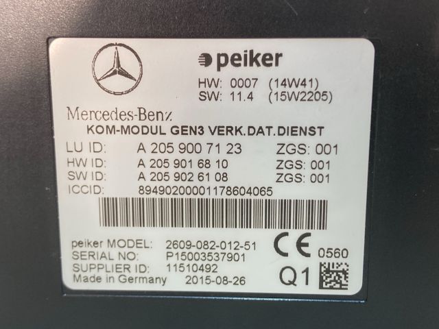 bontott MERCEDES-BENZ S-CLASS Telefon Elektronika