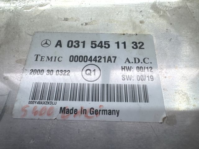 bontott MERCEDES-BENZ S-CLASS Tempomat Elektronika