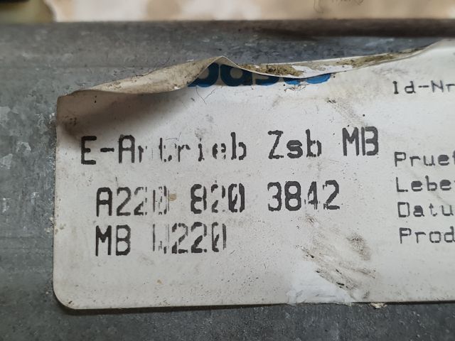 bontott MERCEDES-BENZ S-CLASS Tetőablak Motor