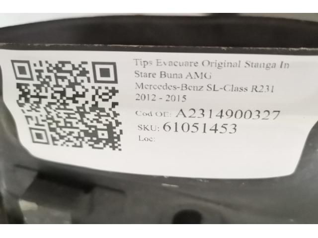 bontott MERCEDES-BENZ SL Kipufogó Vég