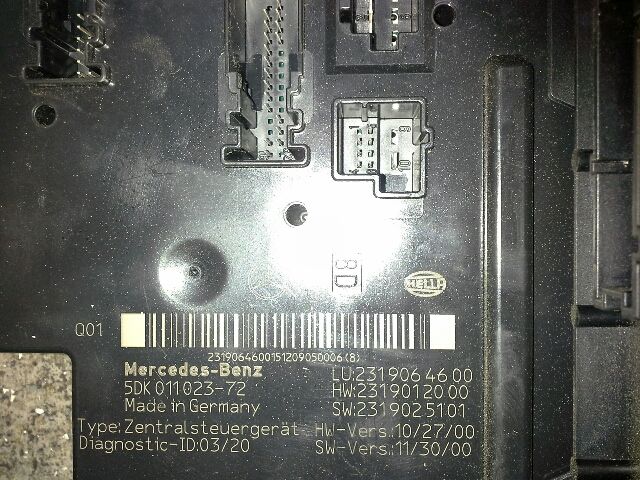 bontott MERCEDES-BENZ SL Elektronika (Magában)