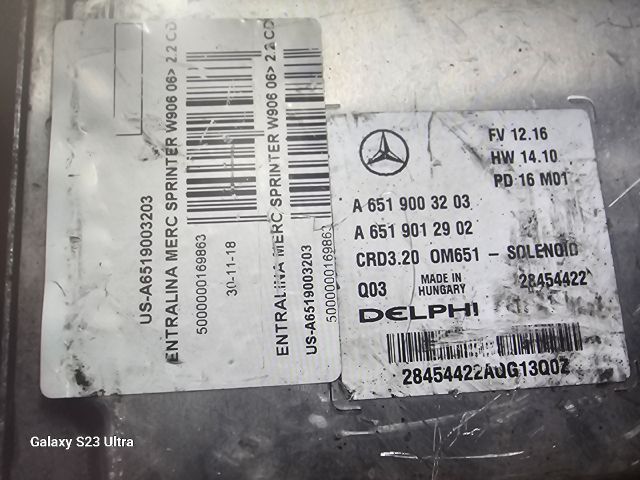 bontott MERCEDES-BENZ SPRINTER Motorvezérlő