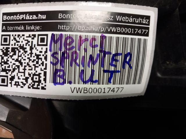 bontott MERCEDES-BENZ SPRINTER Bal Fényszóró