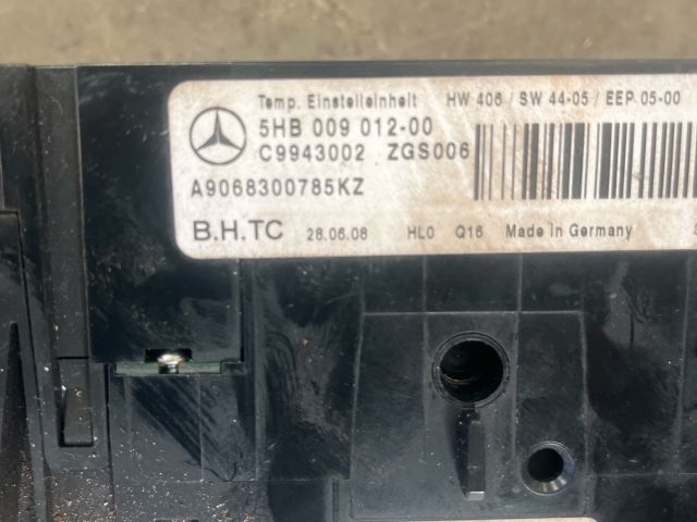 bontott MERCEDES-BENZ SPRINTER Fűtéskapcsoló (manuális klímás)