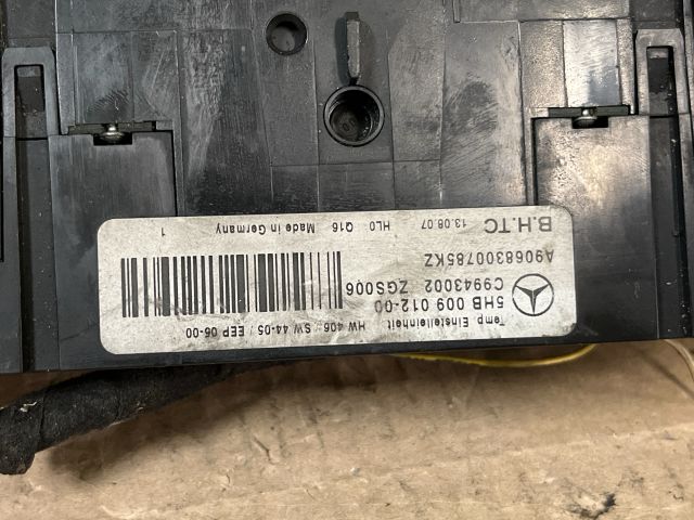 bontott MERCEDES-BENZ SPRINTER Fűtéskapcsoló (manuális klímás)