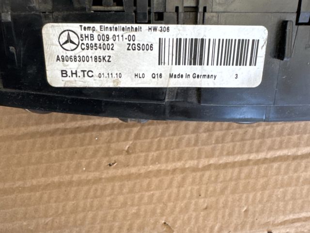 bontott MERCEDES-BENZ SPRINTER Fűtéskapcsoló (Nem klímás)