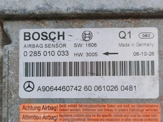 bontott MERCEDES-BENZ SPRINTER Légzsák Elektronika