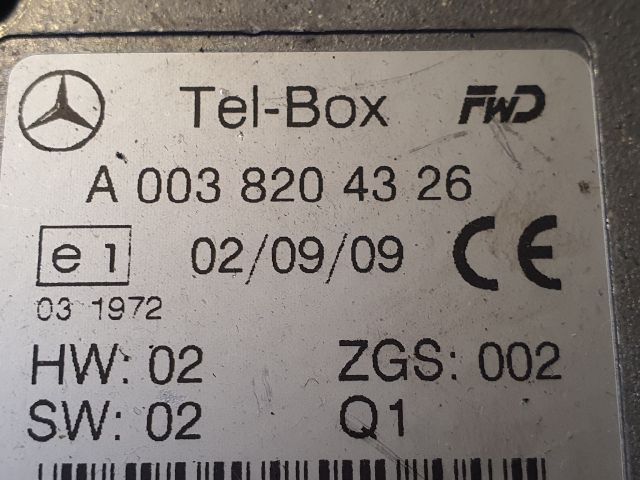 bontott MERCEDES-BENZ SPRINTER Telefon Elektronika